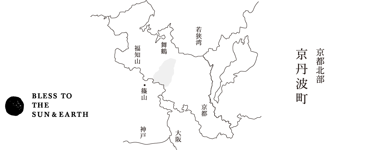 京都北部 京丹波町 地図